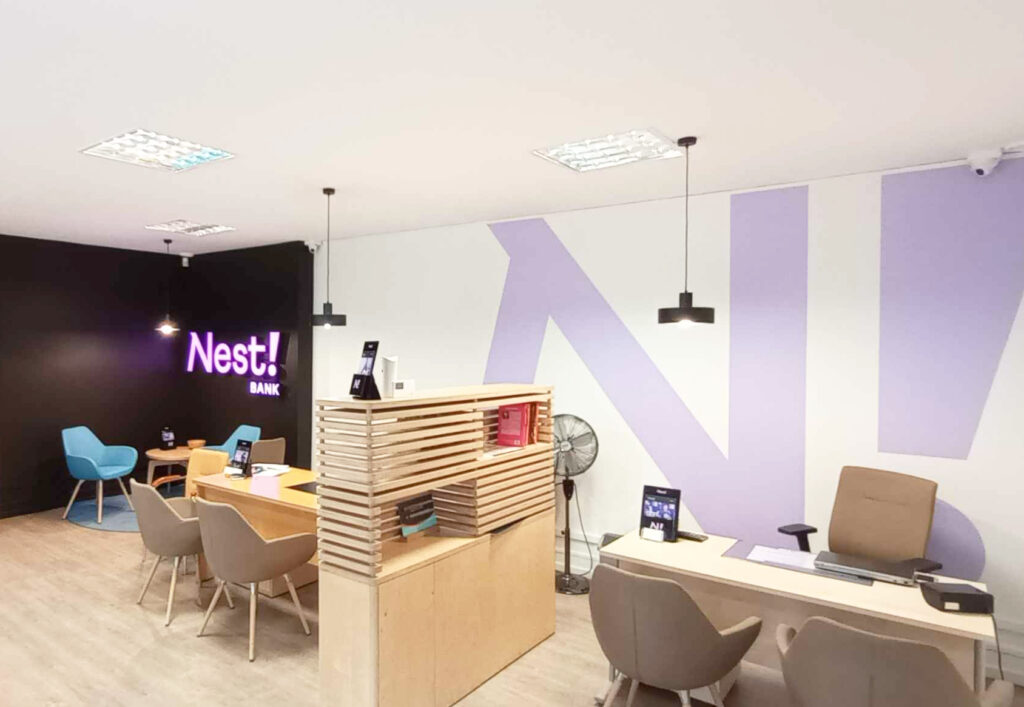 Wayfinding i system informacji wizualnej w banku