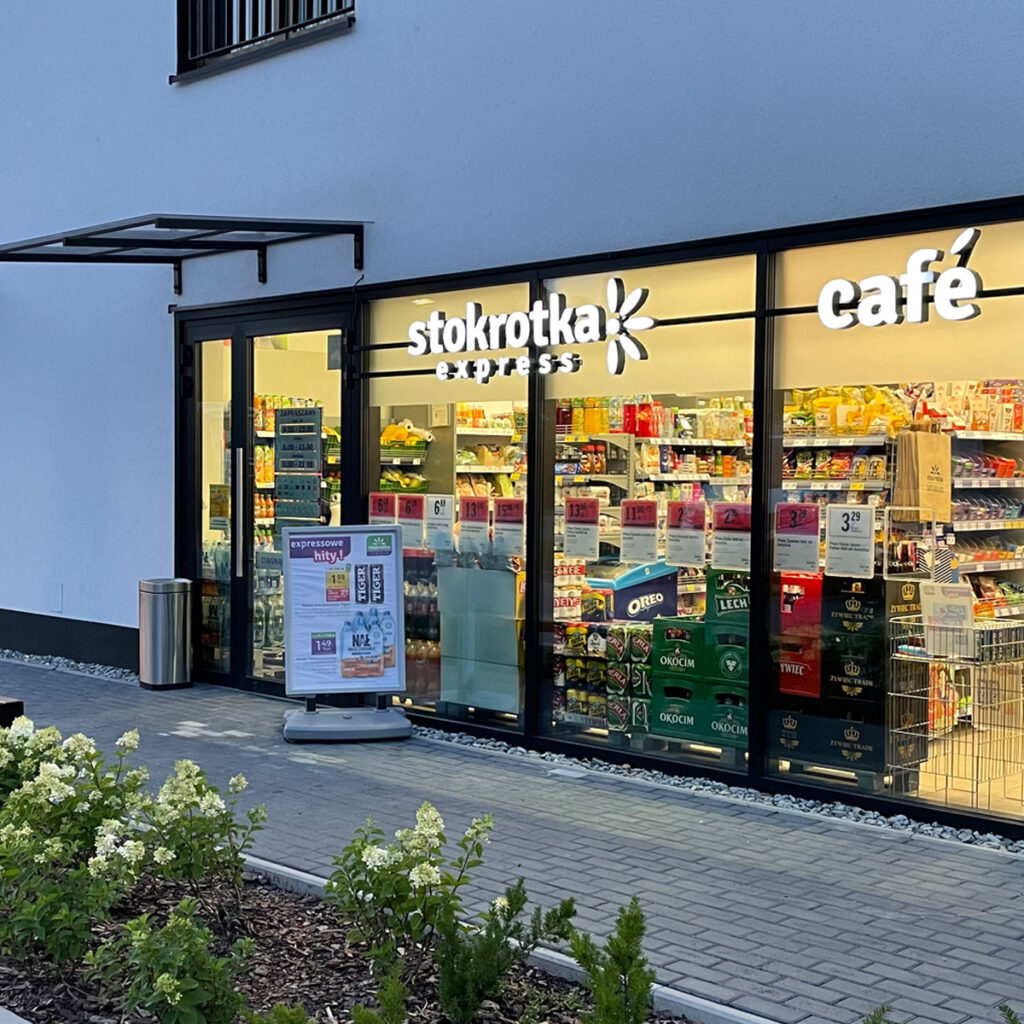 Oznakowanie Stokrotka Express Kraków