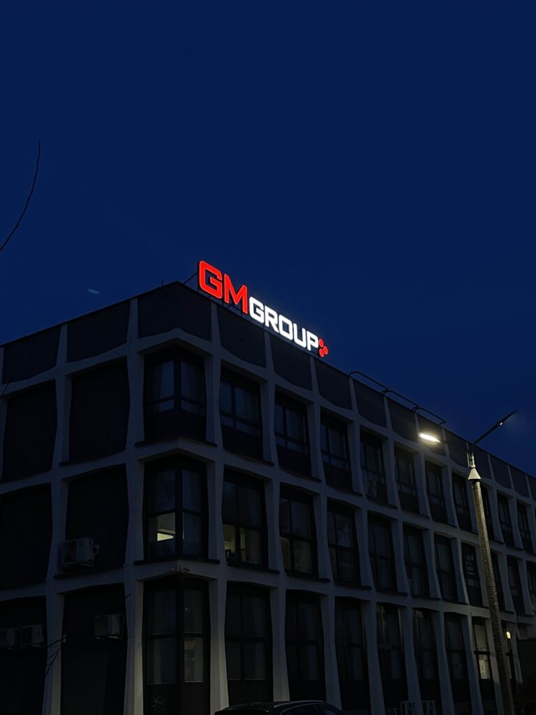 Litery przestrzenne GM Group z LED