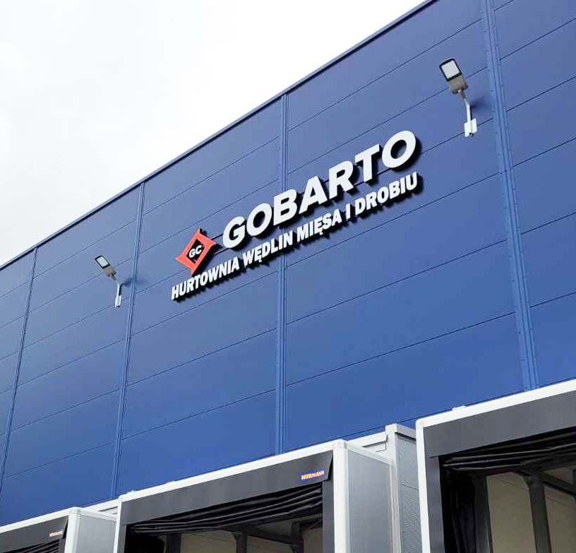 Oznakowanie hali Gobarto logo