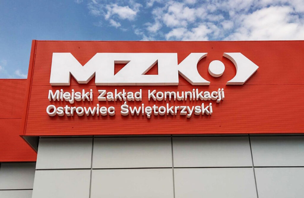 Litery przestrzenne MZK oznakowanie