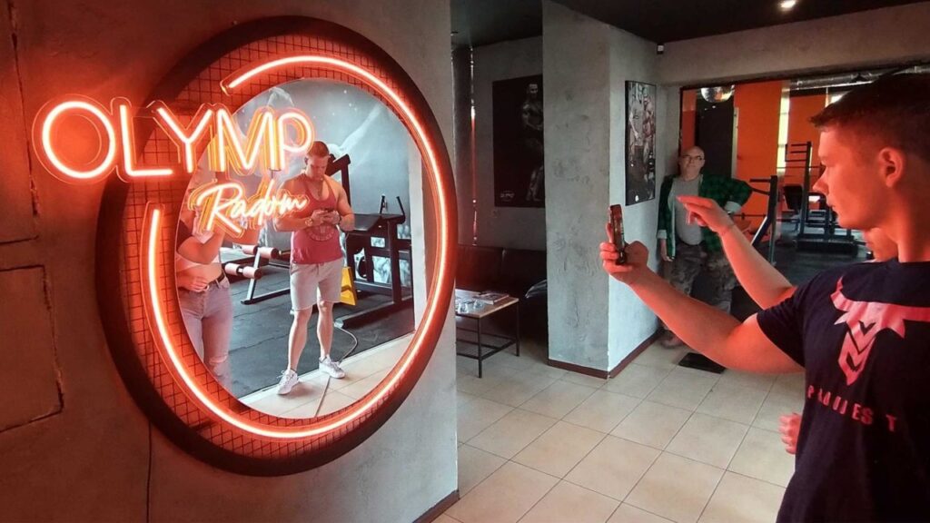 Neon żelowy Olymp oznakowanie LED