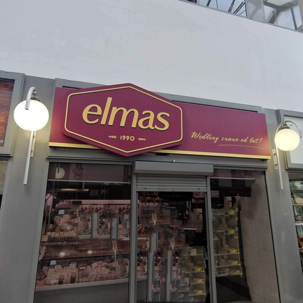 Reklama wizualna Elmas jako oznakowanie marki