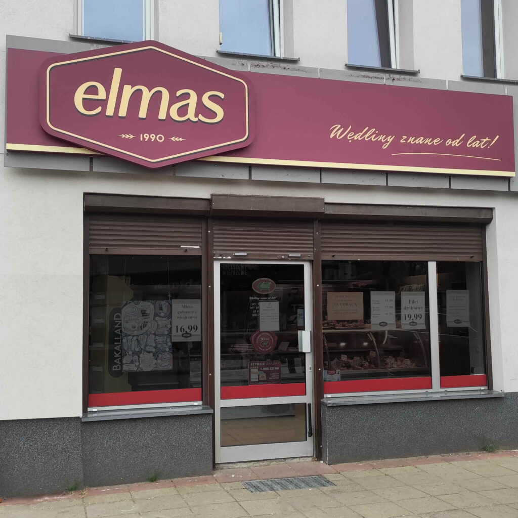 Oznakowanie Elmas jako reklama wizualna